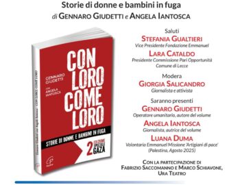 “Crisi umanitaria: un’altra narrazione”. A Novoli incontro con Gennaro Giudetti e Angela Iantosca